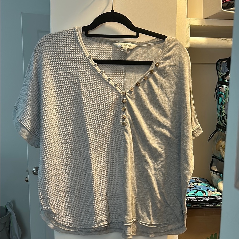 Gray Casual Women's Top